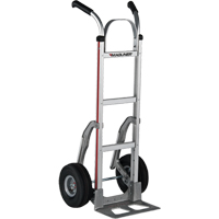 Knocked Down Hand Truck, Dual Handle, Aluminum, 48" Height, 500 lbs. Capacity Auto-Cam