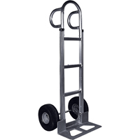 Knocked Down Hand Truck, P-Handle Handle, Aluminum, 52" Height, 500 lbs. Capacity Auto-Cam