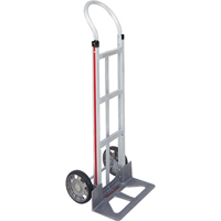 Knocked Down Hand Truck, Continuous Handle, Aluminum, 48" Height, 500 lbs. Capacity Auto-Cam