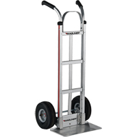 Knocked Down Hand Truck, Dual Handle, Aluminum, 48" Height, 500 lbs. Capacity Auto-Cam