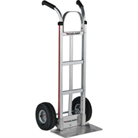 Knocked Down Hand Truck, Dual Handle, Aluminum, 48" Height, 500 lbs. Capacity Auto-Cam