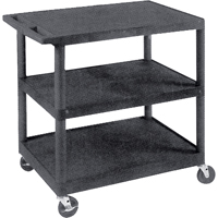 Chariot utilitaire, 3 tiers, 18" x 34" x 24", Capacit&eacute; 400 lb Auto-Cam