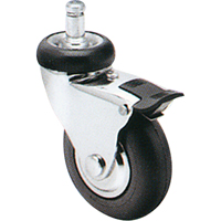 Roulette Comfort Roll, Pivotant avec frein, Diamètre 3" (76 mm), Capacité 175 lb (79 kg) MJ023 | Auto-Cam