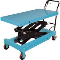 Heavy-Duty Hydraulic Scissor Lift Table, 48" L x 24" W, Steel, 1545 lbs. Capacity Auto-Cam