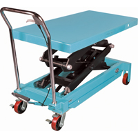 Heavy-Duty Hydraulic Scissor Lift Table, 48" L x 24" W, Steel, 1545 lbs. Capacity Auto-Cam