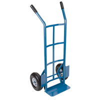 Heavy-Duty Hand Truck, Dual Handle, Steel, 46" Height, 800 lbs. Capacity Auto-Cam