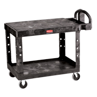 Chariot utilitaire robuste a/tablette plate - 4525-00, 2 tiers, 25-7/8" x 33-3/10" x 43-9/10", Capacit&eacute; 500 lb Auto-Cam