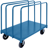Single Level Rails Heavy-Duty Panel Mover Truck, 48" x 30" x 45", 2000 lbs. Capacity Auto-Cam
