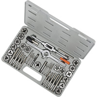 TD40H SAE HSS Tap & Alloy Die Set, 40 Pieces Auto-Cam