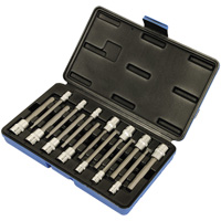 SAE/Metric Socket Set, Hex, 1/4"/3/8" Drive, 14 Pcs Auto-Cam