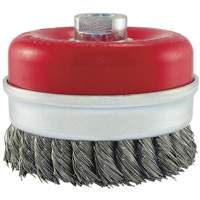 Knot Banded Cup Brush, 5" Dia. x 5/8"-11 Arbor Auto-Cam