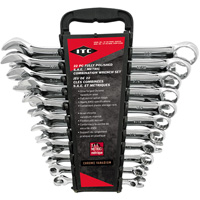 ICWP-22SM Wrench Set, Combination, 22 Pieces, Imperial and Metric Auto-Cam
