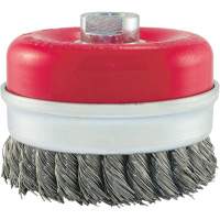 Knot Banded Cup Brush, 4" Dia. x 5/8"-11 Arbor Auto-Cam