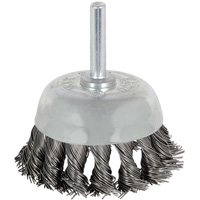 8046 Shaft Mounted Knot Twisted Cup Brush, 1-1/8" Dia. Auto-Cam