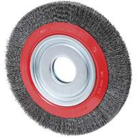 Crimped Wire Wheel, 10" Dia., 0.014" Fill, 2" Arbor Auto-Cam