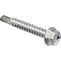 Self Drill Hex Washer, 1" x 10" L, Zinc Plated Auto-Cam