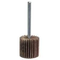Mini Mounted Flap Wheel, Aluminum Oxide, 180 Grit, 1-1/2" x 1/2" x 1/4" Auto-Cam