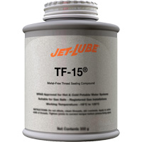 Compos&eacute; d'&eacute;tanch&eacute;it&eacute; sans m&eacute;tal pour raccord filet&eacute; TF-15, Canette &agrave; dessus brosse, 227 ml, -46° C - 315° C/50° F - 600° F Auto-Cam