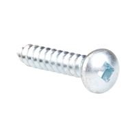 Tapping Screw Pan Head, #12 x 1-1/4" L, Zinc Plated Auto-Cam