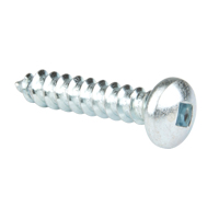 Tapping Screw Pan Head, #14 x 1-1/4" L, Zinc Plated Auto-Cam