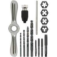 Tap and Die Set with Hex-Lok 2-in-1 Handle, 15 Pieces Auto-Cam