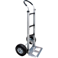 Knocked Down Hand Truck, Continuous Handle, Aluminum, 49-5/8" Height, 500 lbs. Capacity Auto-Cam