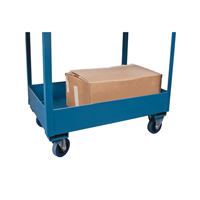 Deep Lipped Service Cart, 2 Tiers, 24" W x 47" H x 36" D, 1200 lbs. Capacity Auto-Cam
