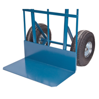 Load Retention Hand Truck, Dual Handle, Steel, 53" Height, 600 lbs. Capacity Auto-Cam