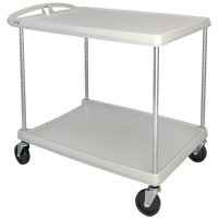 myCart Utility Cart, 2 Tiers, 26" x 36-7/8" x 36", 400 lbs. Capacity Auto-Cam