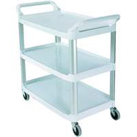 Chariot avec tablette et parois ouvrantes, 3 tiers, 40" x 37" x 20", Capacit&eacute; 300 lb Auto-Cam