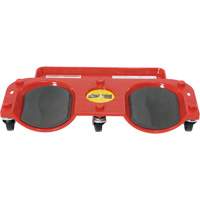 Socle roulant pour les genoux, Plastique, Rouge, Capacit&eacute; 350 lb Auto-Cam