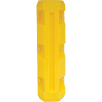 Protecteur de colonne &eacute;troite, Ouverture int&eacute;rieure 3" x 3", 12" lo x 12" la x 42" h, Jaune Auto-Cam