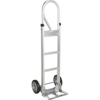 Knocked Down Hand Truck, P-Handle Handle, Aluminum, 52-1/8" Height, 500 lbs. Capacity Auto-Cam