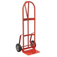 Hand Truck with Reinforced Noseplate - 126DRN-HB , P-Handle Handle, Steel, 51" Height, 800 lbs. Capacity Auto-Cam