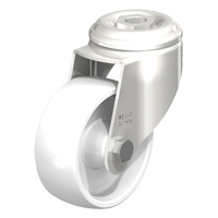 Roulette en nylon acier inoxydable, Pivotant, Diam&egrave;tre 3-1/8" (79,5 mm), Capacit&eacute; 265 lb (120 kg) Auto-Cam
