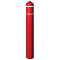 Enveloppe lisse pour butoir avec bandes r&eacute;fl&eacute;chissantes, 8" dia. x 56" l, Rouge Auto-Cam