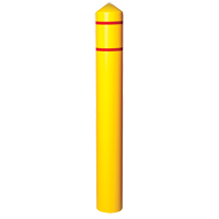 Enveloppe lisse pour butoir avec bandes r&eacute;fl&eacute;chissantes, 8" dia. x 56" l, Jaune Auto-Cam