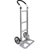 Knocked Down Hand Truck, Continuous Handle, Aluminum, 49-5/8" Height, 500 lbs. Capacity Auto-Cam