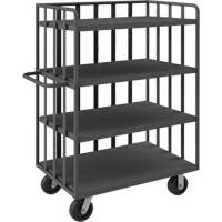 Open Portable Shelf Cart, 4 Tiers, 31-1/8" W x 57-1/2" H x 56-1/8" D, 3600 lbs. Capacity Auto-Cam