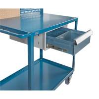 Mobile Service Cart, 2 Tiers, 24" W x 57" H x 40" D, 1200 lbs. Capacity Auto-Cam