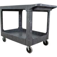 Chariot utilitaire pour l'entretien avec tablette plate, 2 tiers, 25-1/4" x 32-1/4" x 44", Capacit&eacute; 550 lb Auto-Cam