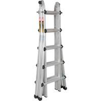 Telescoping Multi-Position Ladder, Aluminum, 300 lbs., CSA Grade 1A MP924 | Auto-Cam