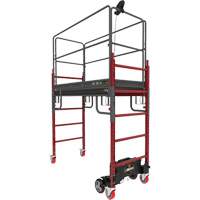 Complete Motorized Buildman 6' Baker Scaffold Kit, 31" D x 118-3/4" H Auto-Cam