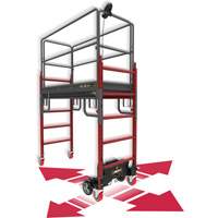 Complete Motorized Buildman 6' Baker Scaffold Kit, 31" D x 118-3/4" H Auto-Cam