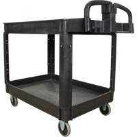 Utility Cart, 2 Tiers, 25-5/8" x 33-1/2" x 43-3/4", 550 lbs. Capacity Auto-Cam