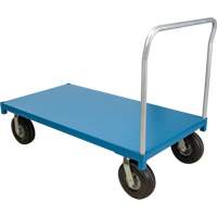 Heavy-Duty Platform Truck, 48" L x 24" W, 1200 lbs. Capacity, Flat Free Casters Auto-Cam