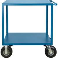 Outdoor Shelf Cart, 2 Tiers, 18" W x 39" H x 33" D, 1200 lbs. Capacity Auto-Cam