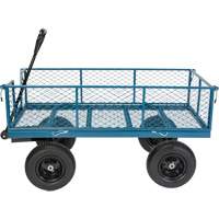 Wagon with Drop Sides, 24" W x 48" L, 800 lbs. Capacity Auto-Cam