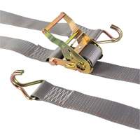 Heavy-Duty Utility Strap, J-Hook, 2" W x 16' L, 500 lbs. (227 kg) WLL Auto-Cam