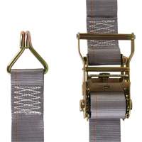 Heavy-Duty Utility Strap, J-Hook, 2" W x 16' L, 500 lbs. (227 kg) WLL Auto-Cam